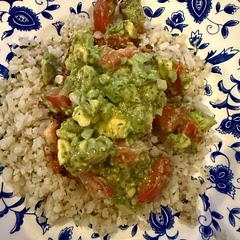 It’s a keeper. Served with cauliflower herb rice.