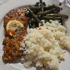 Had to add some rice lol delish!!!