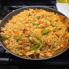 Took about an hour for prep and cooking for two of us! But it came out delicious!!