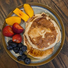 So good, very moist.  Definitely a go-to when I have a craving for pancakes. 