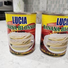 banana blossom cans I used