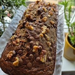 I used coconut sugar instead of sugar, added some walnuts, and chocolate chips. Delicious!