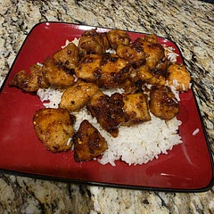 Used extra honey and garlic powder instead of minced