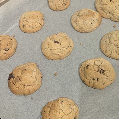very good but I tried to make them gluten free and they came crumbly
