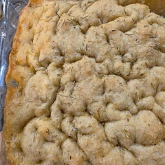 I made the quick version.  It was very light and fluffy.  I would recommended spraying the dish in addition to the olive oil.  I may have missed that step.  It stuck to the sides and bottom but was still very good.