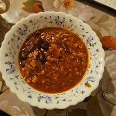 It was delightful! My first time making chili, I have to admit, it is quite sweet but I like it this way!😋