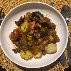 It took a long time to prep, but was tasty. I will make it again when I need to make a special meal. I served this over olive oil grilled baby potatoes.