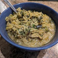 Was very pasta forward compared to the photo with a lemon afterthought. Alright with bread but won't make again.