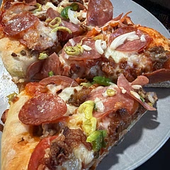 I trying to make this as 3 pizza crusts in my bread maker. I adjusted The servings tab to 3 going to see if it’s too much for the maker to hold lol.  If so I’ll have to take it out and let it rise the old fashioned way.
Update I doubled this recipe and mixed it for 7 minutes in my kitchen aid mixer