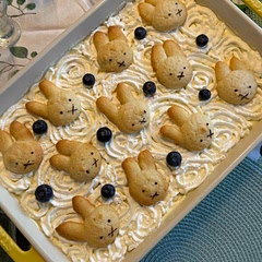 I would recommend freezing/chilling the cookie dough before popping them in the oven as you would with any sugar cookie dough. Also, I did not use sweetened condensed milk and subbed powdered sugar while making the whipped cream and it was the perfect amount of sweetness!