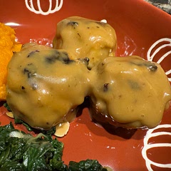 I just made the sauce part of this recipe and it was wonderful! I cut the rest in half and there’s plenty of sauce. It was very easy and so tasty, will definitely make again! Perfect fall flavors!