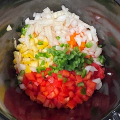 I love all the fresh ingredients that go into this easy meal. Whenever I’m “eating the rainbow” I feel so good!  This recipe has great flavors and is very filling!