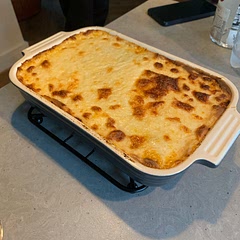 Really tasty. Had to split this between two dishes to get everything to fit.