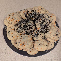 For this recipe, you either need to add extra butter or decrease the flour amount. Sprinkles can be added for an extra touch.