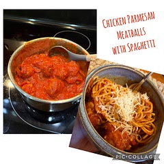 The meatballs were tasty and I air fried them rather than pan frying. Next time, I’m making a homemade sauce. The jar just doesn’t bring the magic even when being tweaked with lots of additions.