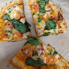 Added tomatoes from my garden and spinach. It was perfect for lunch