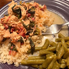 I was too lazy to let it thicken but it was so good over cauliflower rice! I added lemon pepper seasoning as well.