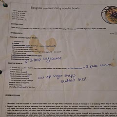 No shallots, no ginger, 2-3 tbsp soy sauce

2 packs ramen, cut up sugar snaps