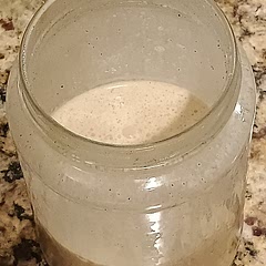 This definitely needs more sweetener and more pumpkin, but overall, it turned out good. The seasonings settle to the bottom of my cup which is where all the flavor ended. To prevent it, stir often while drinking. It makes about 6 1/4c servings. Needs some tweaking/10
