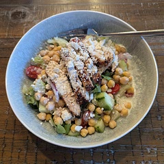I add a table spoon of German mustard to the chicken marinade. Other than that we love this recipe and make it quite often. 