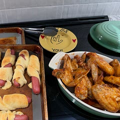 Wings were the highlight on game day!