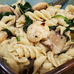 I added shrimp and omited the broth