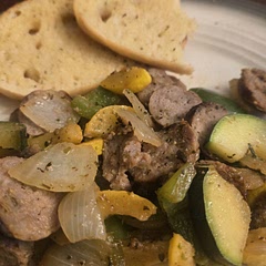 Last time I made this I thought it was missing something. This time I made it with some homemade garlic bread. Delish!