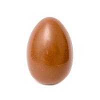 Egg shaped peanut butter candy