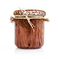 Anchovy fillets from a jar
