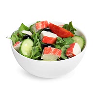 Crab stick salad