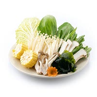 Mixed vegetables and mushrooms for hotpot