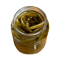 Pickled garlic scape in soy sauce