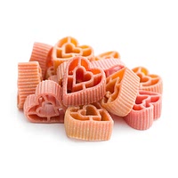 Pasta love heart shaped