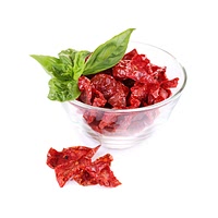 Sun-dried tomatoes in olive oil with herbs