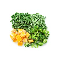 Frozen buttered vegetables