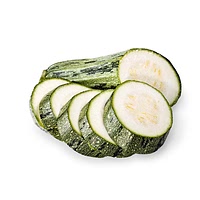 Frozen sliced zucchini