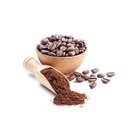 Dark roast ground arabica coffee