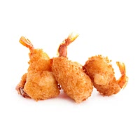 Frozen breaded popcorn shrimp