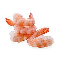 Frozen cooked prawns