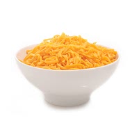 Shredded red leicester cheese