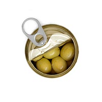 Canned pitted olives