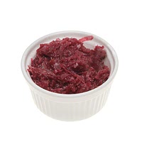 Shredded beetroot