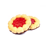 Strawberry filled cookie