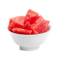 Seedless watermelon cubes