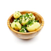 Baby potatoes with herbs and butter