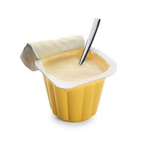 Mango and passion fruit yogurt