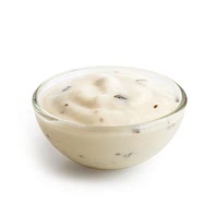 Reduced fat mayonnaise with olive oil and cracked pepper