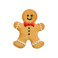 Gingerbread shape cutout cookie dough