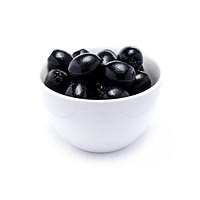 Marinated pitted black olive