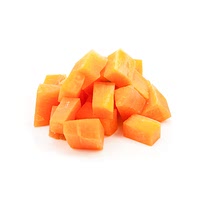 Frozen sweet potato chunks